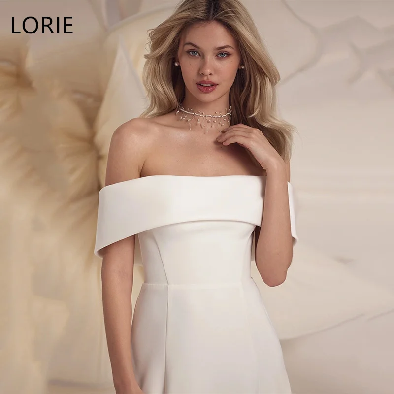 LORIE Ivory Satin Wedding Dresses ALine Off Shoulder Pleat Bride Prom Gown Strapless Floor-Length Elegent Bridal Gown Customized
LORIE Ivory Satin Wedding Dresses ALine Off Shoulder Pleat Bride Prom Gown Strapless Floor-Length Elegent Bridal Gown Customized
