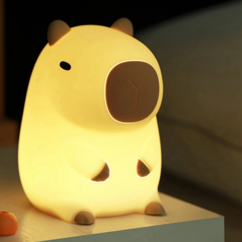 Cute Cartoon Capybara Night Light Battery Dimming Sleep Night Lamp for Children's Room Decor
Cute Cartoon Capybara Night Light Battery Dimming Sleep Night Lamp for Children's Room Decor