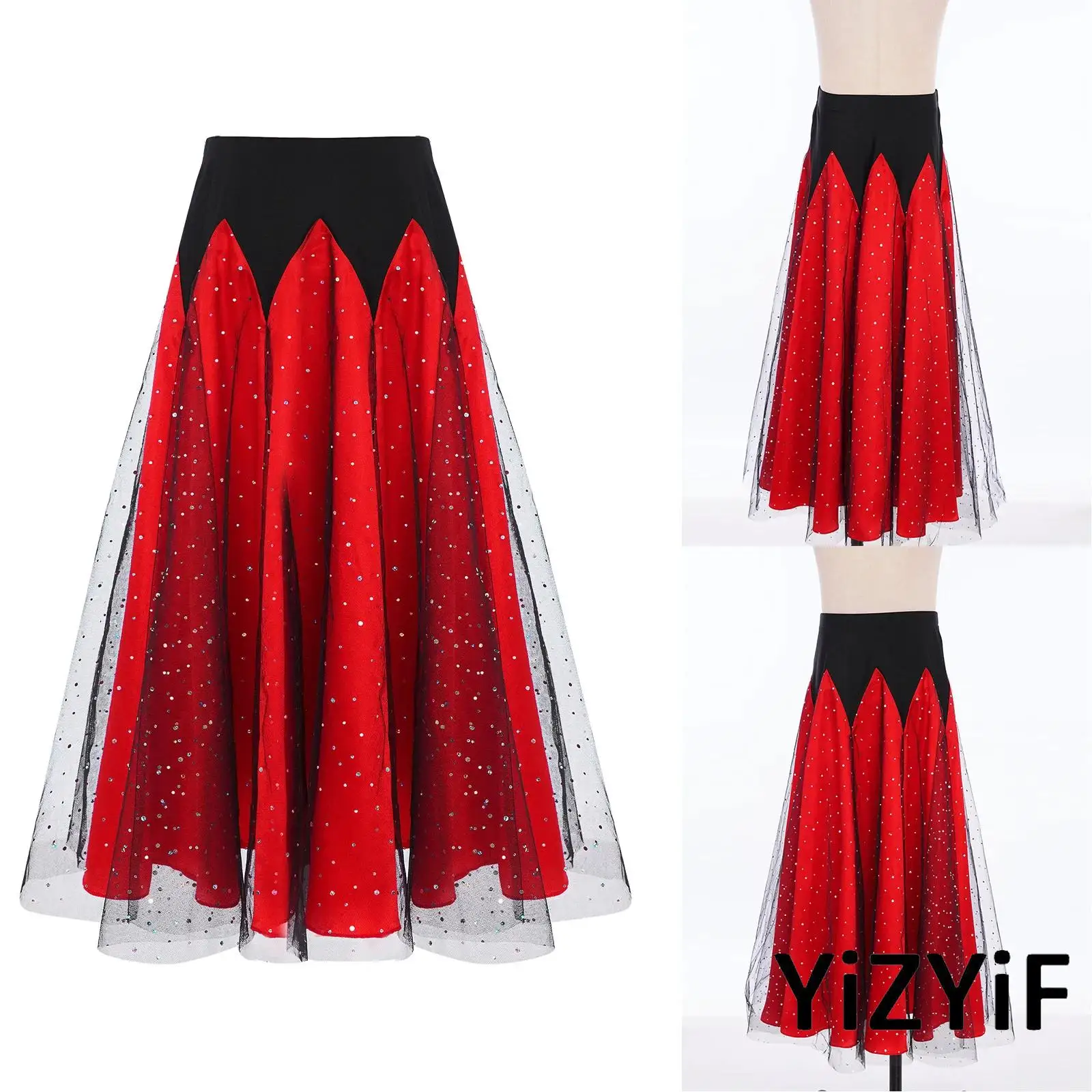 Kids Girls Dance Competition Performance Costume Ombre Mesh Long Sleeves Rhinestone Salsa Skirt for Ballroom Latin Dance Show
Kids Girls Dance Competition Performance Costume Ombre Mesh Long Sleeves Rhinestone Salsa Skirt for Ballroom Latin Dance Show