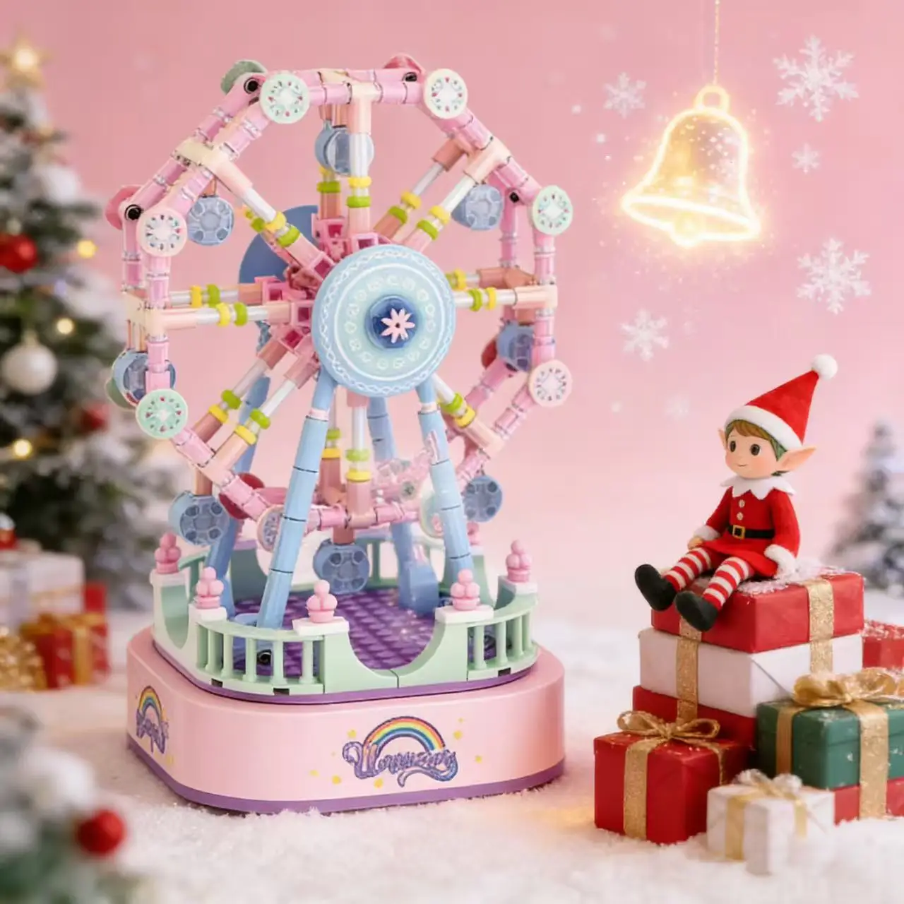 Pink Ferris Wheel Music Box Building Blocks - Assembled Toy for Kids And Collectors
Pink Ferris Wheel Music Box Building Blocks - Assembled Toy for Kids And Collectors