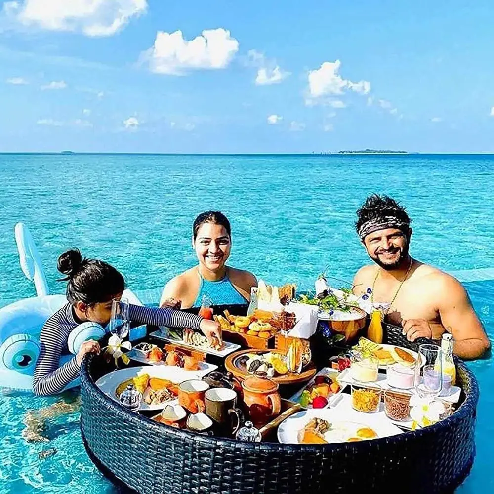 Luxury Round Floating Serving Trays for Poolside, Spa, and Party Use
Luxury Round Floating Serving Trays for Poolside, Spa, and Party Use