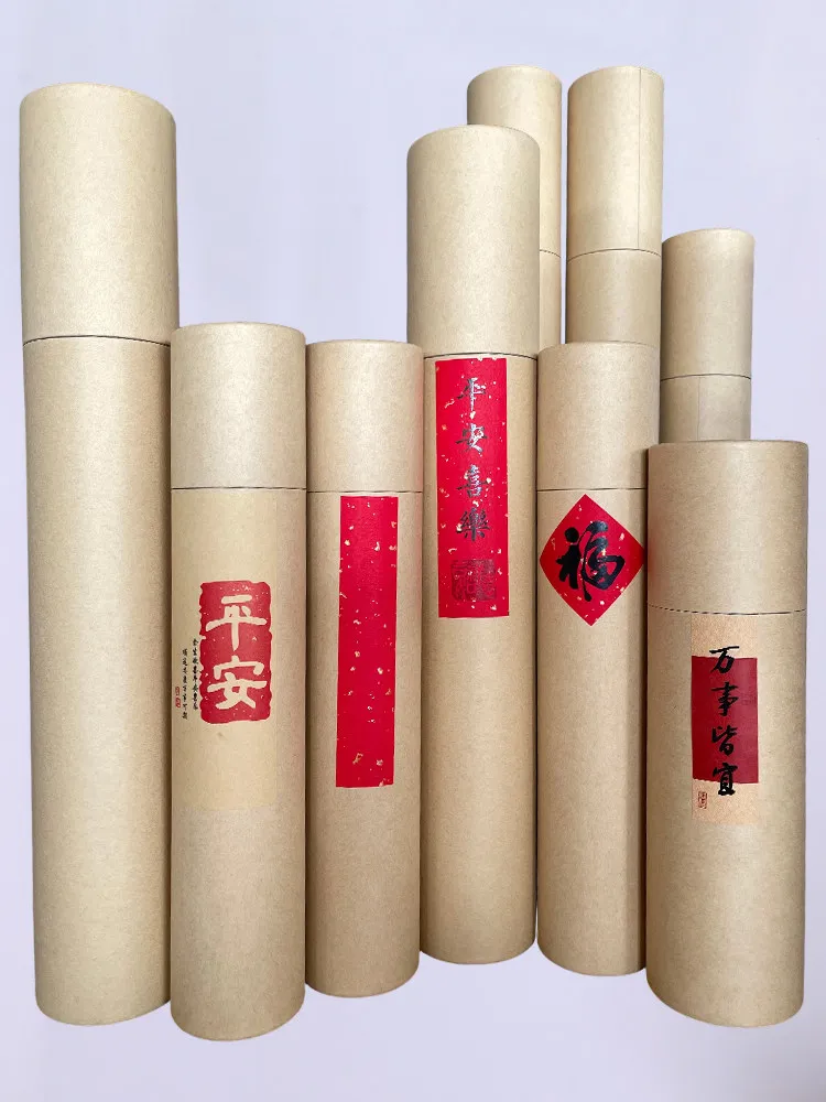 Hard Paper Tube for Chinese Calligraphy Scroll, Round Cardboard Painting Storage Container
Hard Paper Tube for Chinese Calligraphy Scroll, Round Cardboard Painting Storage Container