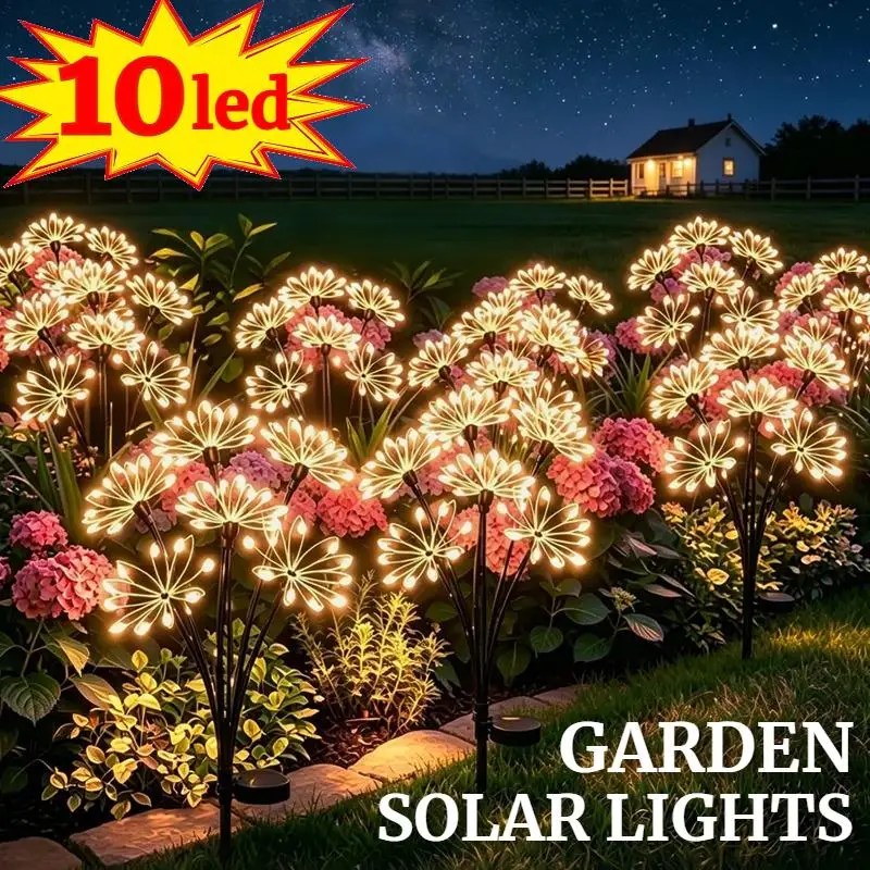 LED Firework Decor Solar Lawn Lights Waterproof Outdoor Garden Decor Flower Stake Lights for Villa Street Driveway Patio
LED Firework Decor Solar Lawn Lights Waterproof Outdoor Garden Decor Flower Stake Lights for Villa Street Driveway Patio