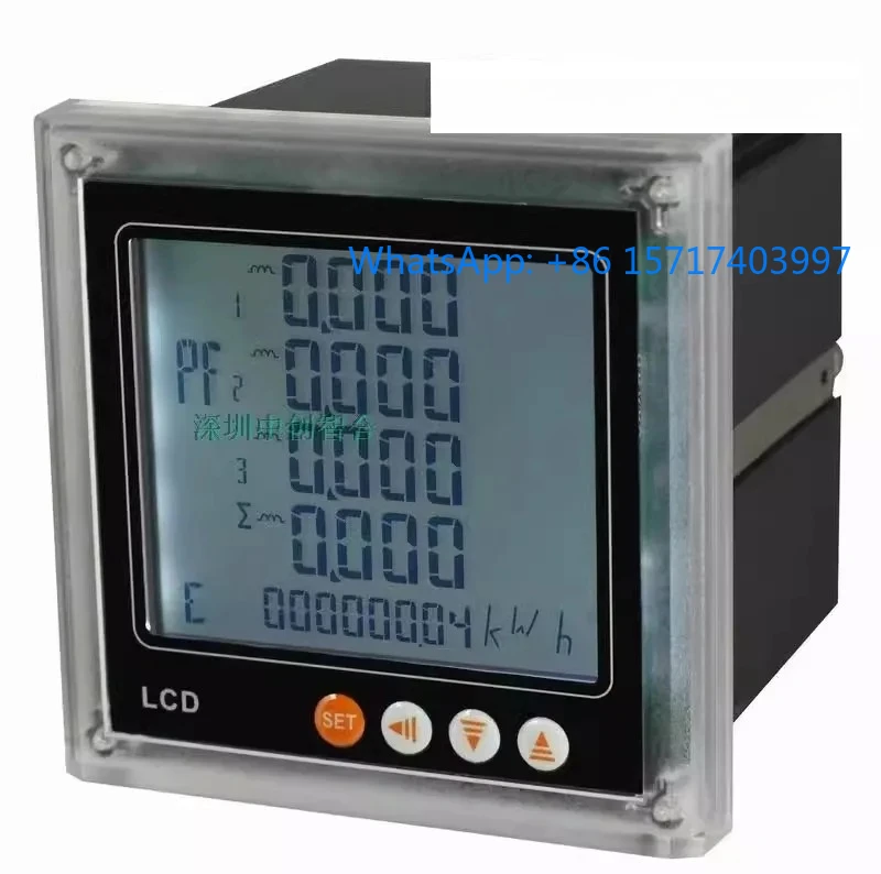 194E card type three-phase multifunctional power meter, current and power digital display meter
194E card type three-phase multifunctional power meter, current and power digital display meter