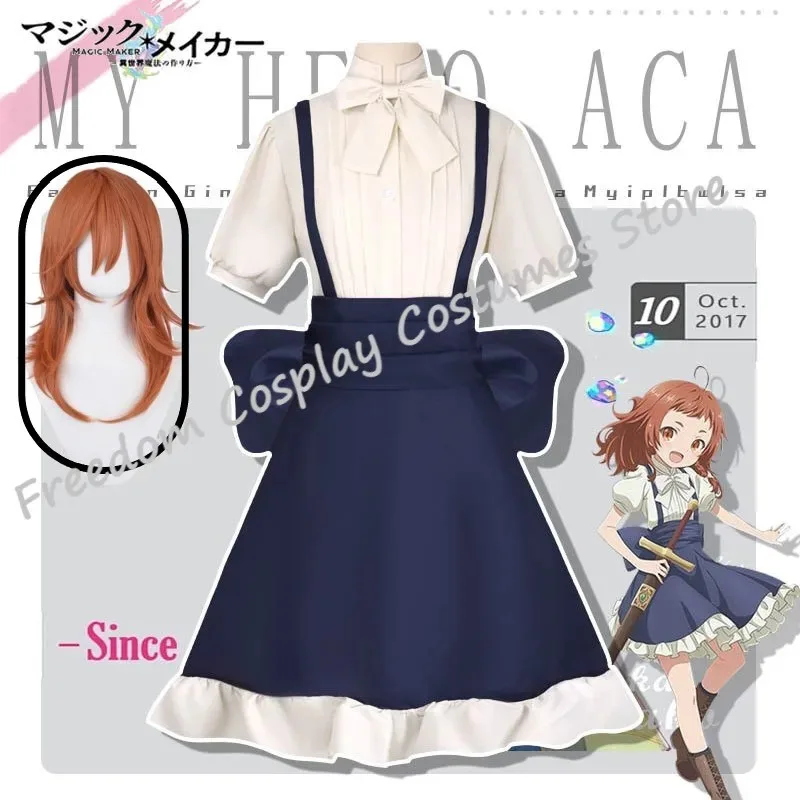 Marie Cosplay Costume Anime Magic Maker Women Girls Party Uniform wig Party Con Event Cute Blue Skirt Shirt Headwear For Women
Marie Cosplay Costume Anime Magic Maker Women Girls Party Uniform wig Party Con Event Cute Blue Skirt Shirt Headwear For Women