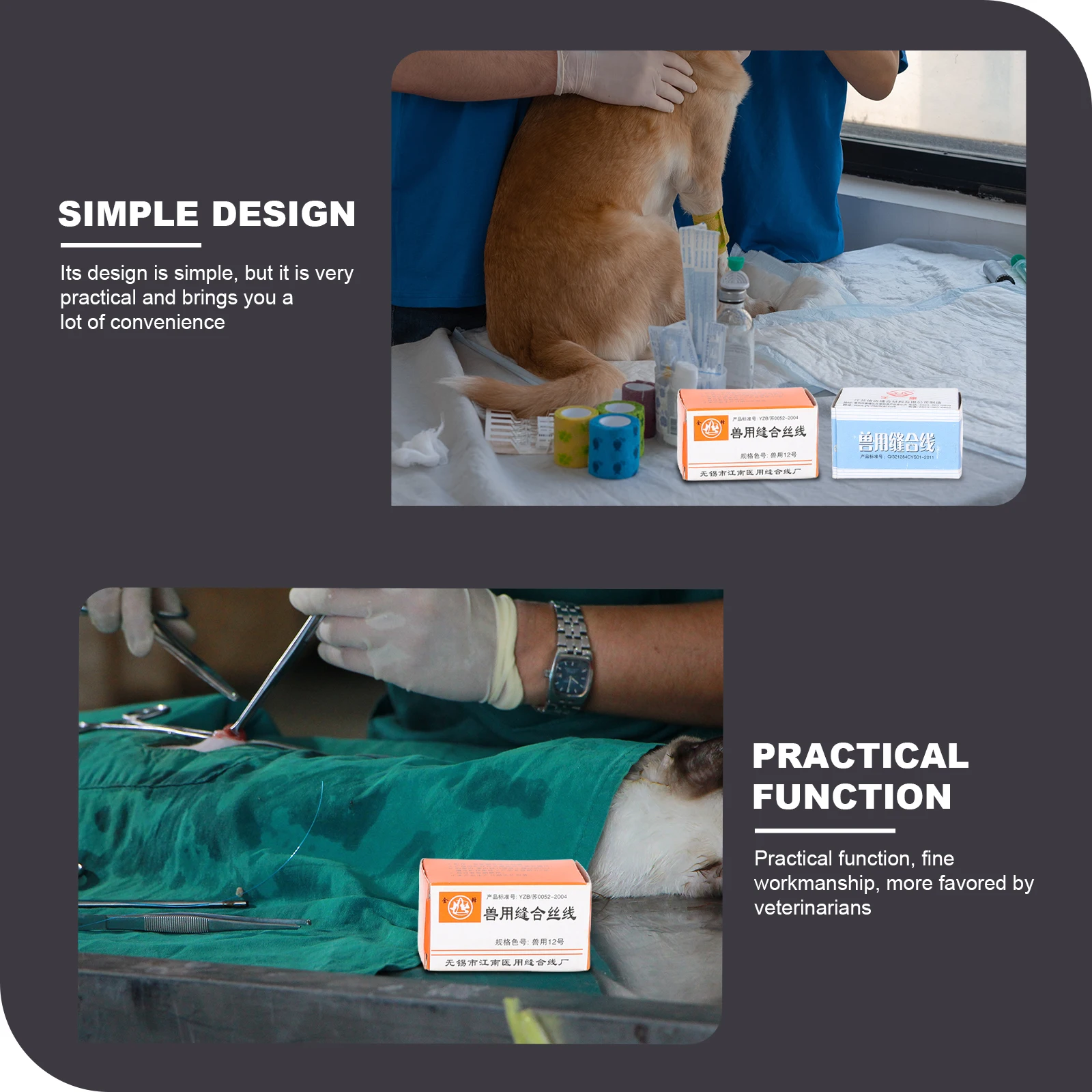 3pcs High-Class Cotton Suture Line For Livestock Sheep Pig Cow Veterinary Surgical Wound Supplies Strong Thread
3pcs High-Class Cotton Suture Line For Livestock Sheep Pig Cow Veterinary Surgical Wound Supplies Strong Thread