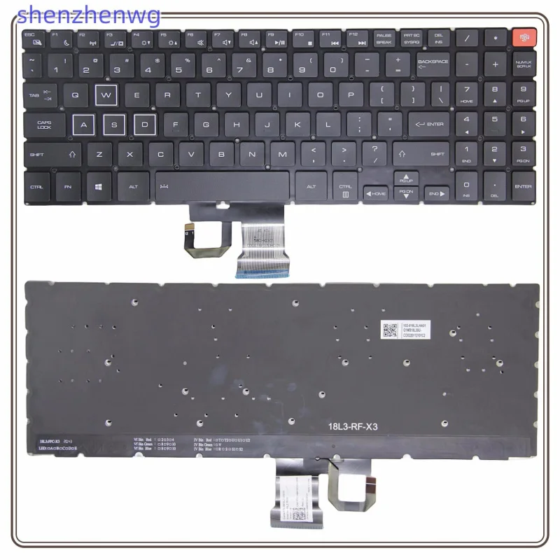 LL+ New For Thunderobot ZERO 911 ZERO English US Laptop Keyboard With Backlit
LL+ New For Thunderobot ZERO 911 ZERO English US Laptop Keyboard With Backlit