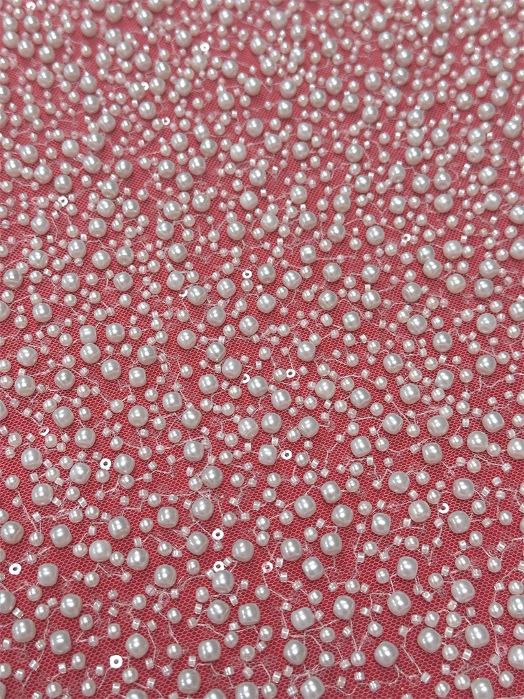 Nigerian Luxury Beaded And Perals Lace Fabric High Quality 2025 African Tulle Lace Fabric For Woman Evening Dresses
Nigerian Luxury Beaded And Perals Lace Fabric High Quality 2025 African Tulle Lace Fabric For Woman Evening Dresses