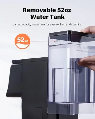 Кофеварка для одной порции, совместимая с K-Cups и молотым кофе – емкость 52 унции, объем заварки 6-14 унций, горячий или холодный кофе, многоразовый фильтр – черная
Кофеварка для одной порции, совместимая с K-Cups и молотым кофе – емкость 52 унции, объем заварки 6-14 унций, горячий или холодный кофе, многоразовый фильтр – черная