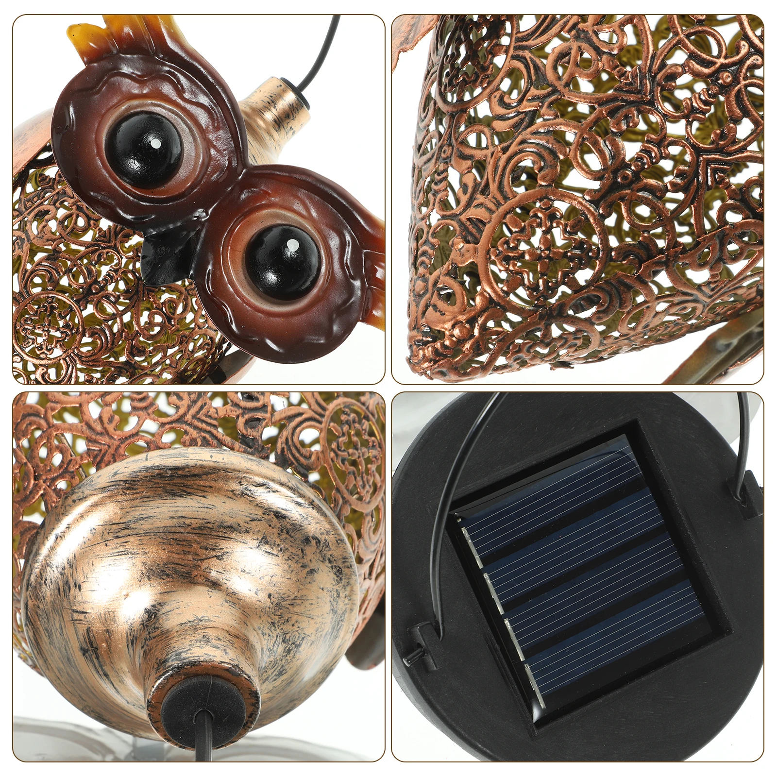 Owl Shaped Solar Lights Wrought Iron Garden Lantern Necklace Outdoor LED Lamp Reusable Durable Waterproof Energy Saving Brighten
Owl Shaped Solar Lights Wrought Iron Garden Lantern Necklace Outdoor LED Lamp Reusable Durable Waterproof Energy Saving Brighten