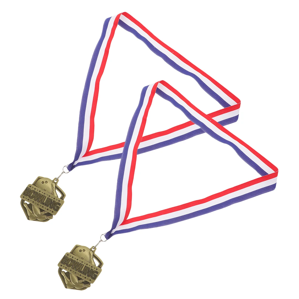 2Pcs Zinc Alloy Bowling Medals Durable Elegant Design Sports Awards Neck Ribbons Party Favors Decorations Participation Medals
2Pcs Zinc Alloy Bowling Medals Durable Elegant Design Sports Awards Neck Ribbons Party Favors Decorations Participation Medals