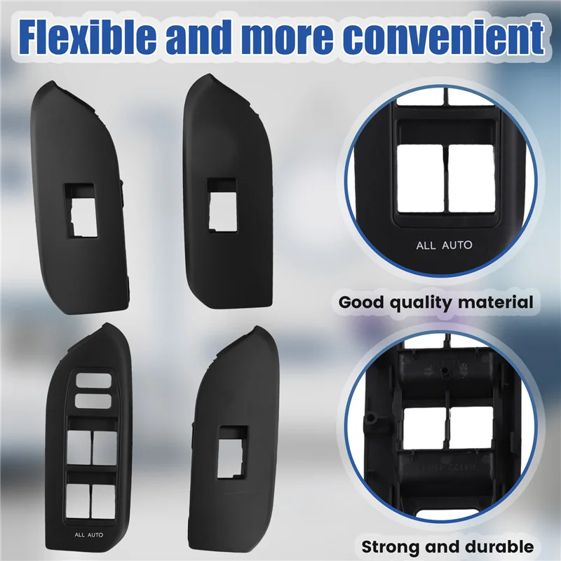 A33K-4Pcs Door Window Lift Switch Panel Trim For Toyota Landcruiser Prado LC150 10-13 LHD 74232-60640 74231-60670 74271-60280
A33K-4Pcs Door Window Lift Switch Panel Trim For Toyota Landcruiser Prado LC150 10-13 LHD 74232-60640 74231-60670 74271-60280