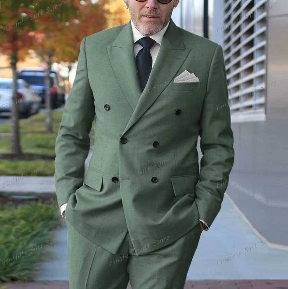 New Green Men Suit Groom Groomsman Wedding Party Casual Prom Formal Occasion Male Business Tuxedos 2 Piece Set Blazer Pants
New Green Men Suit Groom Groomsman Wedding Party Casual Prom Formal Occasion Male Business Tuxedos 2 Piece Set Blazer Pants