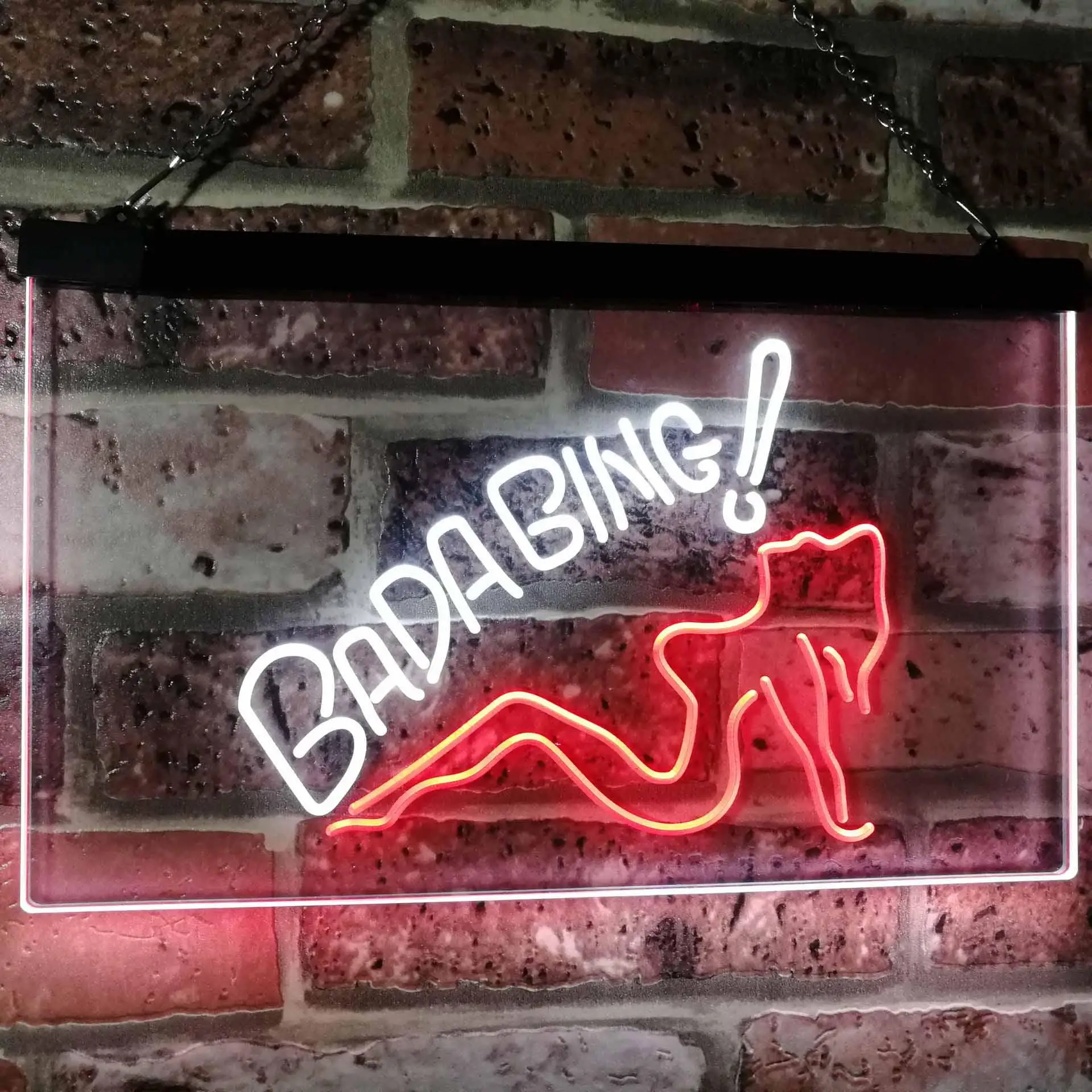 Bada Bing Girl Lady XXX Двухцветная светодиодная неоновая вывеска для взрослых st6-i2585
Bada Bing Girl Lady XXX Двухцветная светодиодная неоновая вывеска для взрослых st6-i2585
