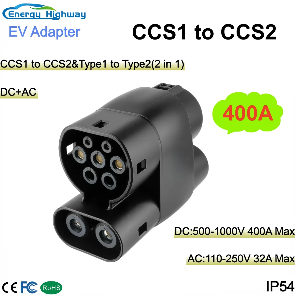 EV CCS1 to CCS2 adapter DC and AC support Charging pile CCS1 to CCS2 adaptador for new energy vehicles charger adaptor byd
EV CCS1 to CCS2 adapter DC and AC support Charging pile CCS1 to CCS2 adaptador for new energy vehicles charger adaptor byd