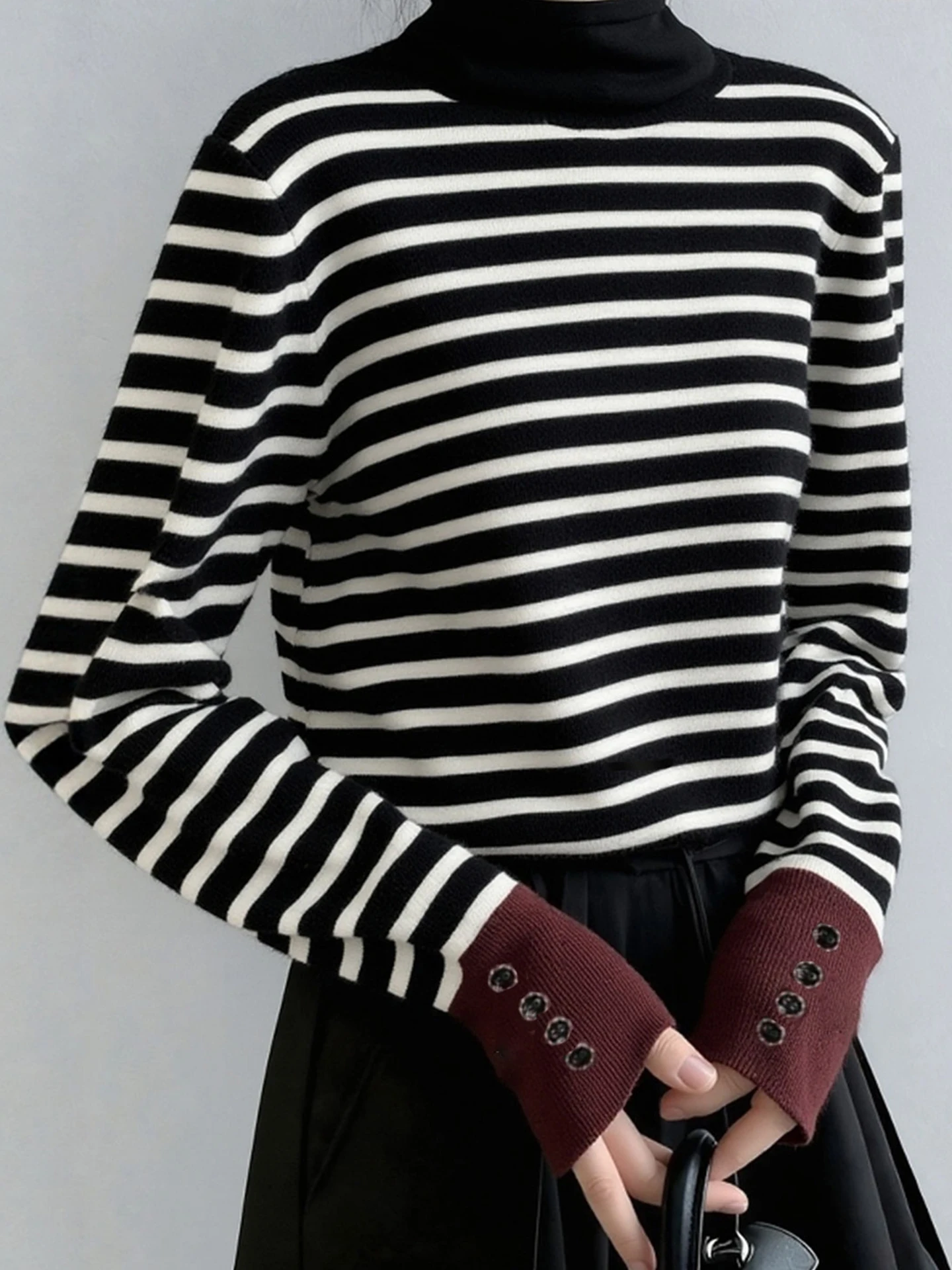 Faionable Striped Camere Knitwear Long Sve Commute Women's Top Trendy Color Blo Korean Sle Loose Fit Winter New Ar...
Faionable Striped Camere Knitwear Long Sve Commute Women's Top Trendy Color Blo Korean Sle Loose Fit Winter New Ar...