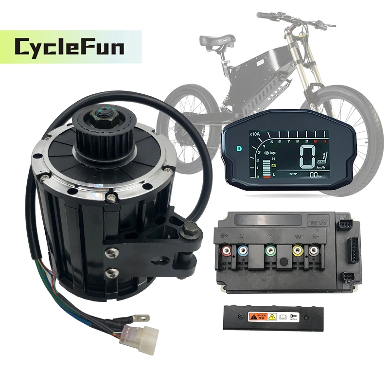 Programmable QS120 72V 2KW 70H Mid Drive Motor With Votol EM100 DC 120A Controller And DKD ONE-LIN Display For Scooter E-bike
Programmable QS120 72V 2KW 70H Mid Drive Motor With Votol EM100 DC 120A Controller And DKD ONE-LIN Display For Scooter E-bike