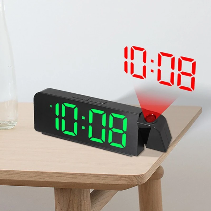 USB Powered Projection Alarm Clock TEMP Date Night Mode Power-off Memory Table Clock 2 Display Modes 12H/24H LED Digital Clock
USB Powered Projection Alarm Clock TEMP Date Night Mode Power-off Memory Table Clock 2 Display Modes 12H/24H LED Digital Clock