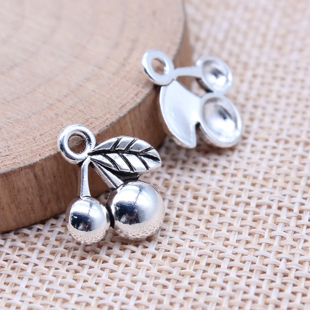 40pcs 15x15mm(0.59x0.59inch) Antique Silver Color Cherry Charms Pendants DIY Jewelry Making Accessories
40pcs 15x15mm(0.59x0.59inch) Antique Silver Color Cherry Charms Pendants DIY Jewelry Making Accessories