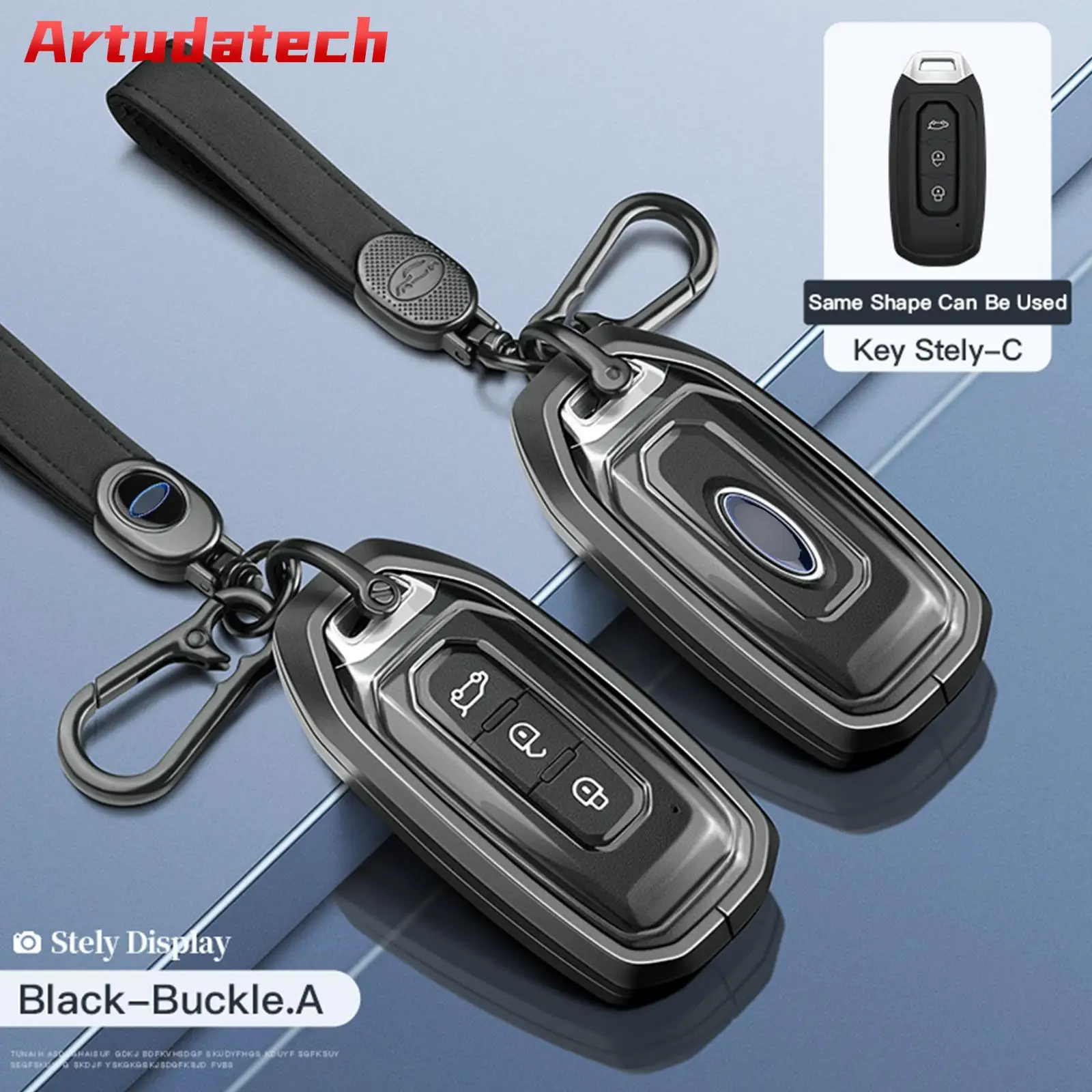 Artudatech Aluminum Alloy TPU Black Car Key Case Cover With Buckle For Ford No Key Included
Artudatech Aluminum Alloy TPU Black Car Key Case Cover With Buckle For Ford No Key Included