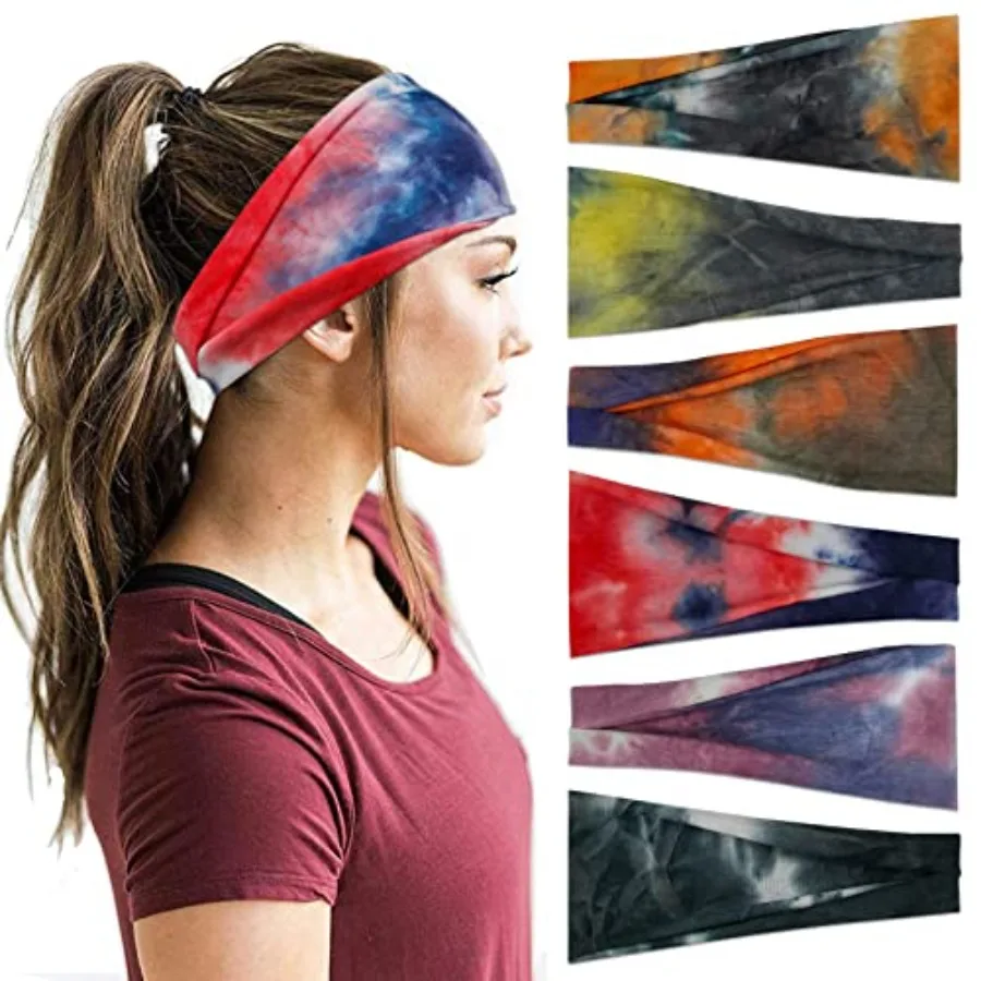 Headbands For Women Workout Wide Headband Yoga Head Bands For Women's Hair Accessories Fashion Band Tie Dye 6 Pack
Headbands For Women Workout Wide Headband Yoga Head Bands For Women's Hair Accessories Fashion Band Tie Dye 6 Pack