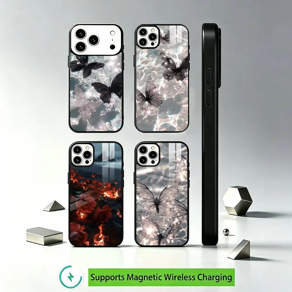 Dark Gothic Style Butterfly ins Phone Case For iPhone17,16,15,14,13,12 Plus,Pro Compatible with magnetic wireless charging
Dark Gothic Style Butterfly ins Phone Case For iPhone17,16,15,14,13,12 Plus,Pro Compatible with magnetic wireless charging