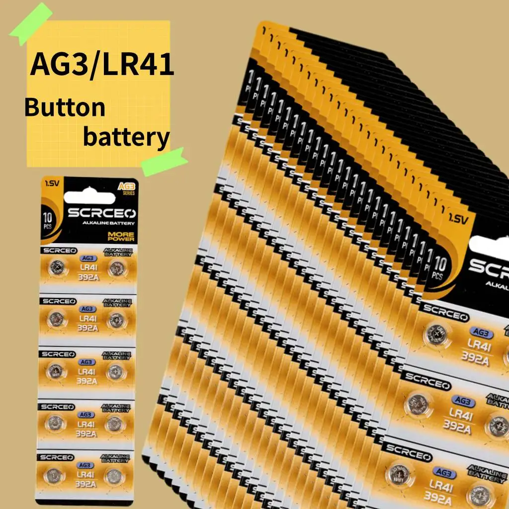 10-40Pcs High Capacity LR41 AG3 L736 392 384 192 1.5V Alkaline Button Coin Batteries for Medical Devices and Watches
10-40Pcs High Capacity LR41 AG3 L736 392 384 192 1.5V Alkaline Button Coin Batteries for Medical Devices and Watches