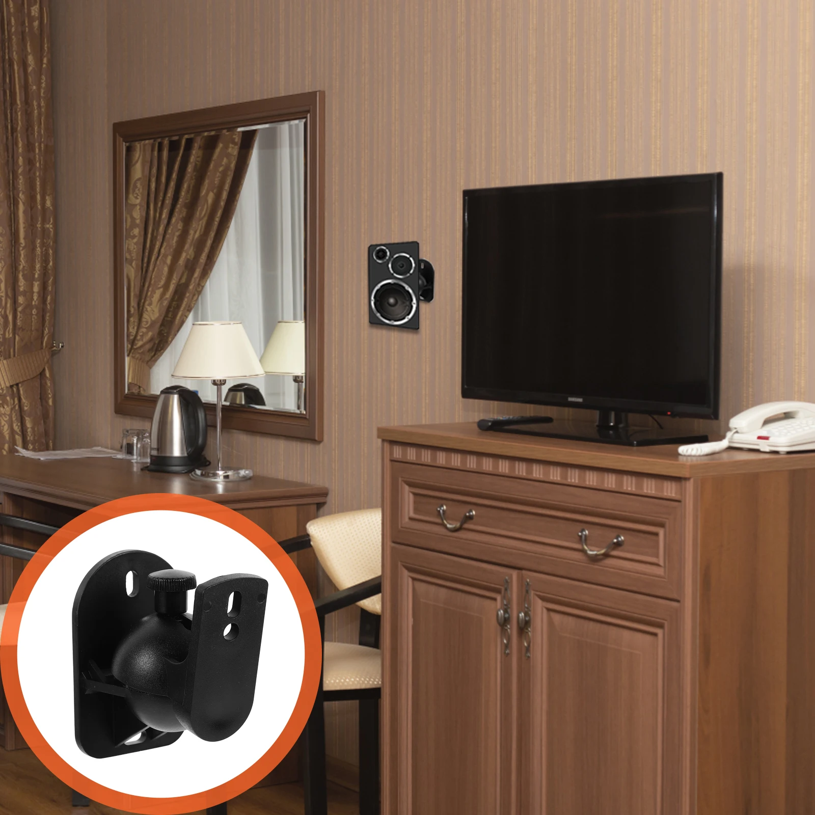 6 Sets Speaker Wall Bracket Adjustable Swivel Tilt Mount Abs Surround Sound Home Gaming Workstation Kitchen Bedroom Reliable
6 Sets Speaker Wall Bracket Adjustable Swivel Tilt Mount Abs Surround Sound Home Gaming Workstation Kitchen Bedroom Reliable
