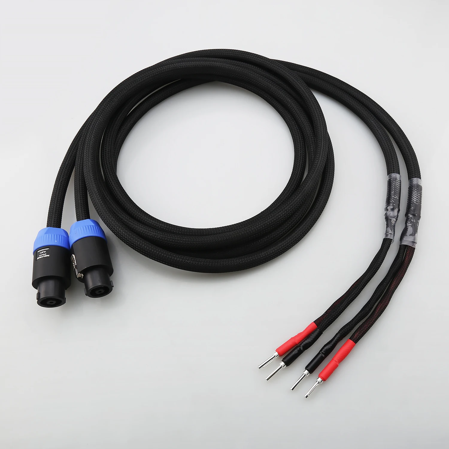 Pair Of Audiocrast 8-Core OCC Audiophile Speaker Cable Speakon to Banana Plug Upgrade for Home Theatre
Pair Of Audiocrast 8-Core OCC Audiophile Speaker Cable Speakon to Banana Plug Upgrade for Home Theatre
