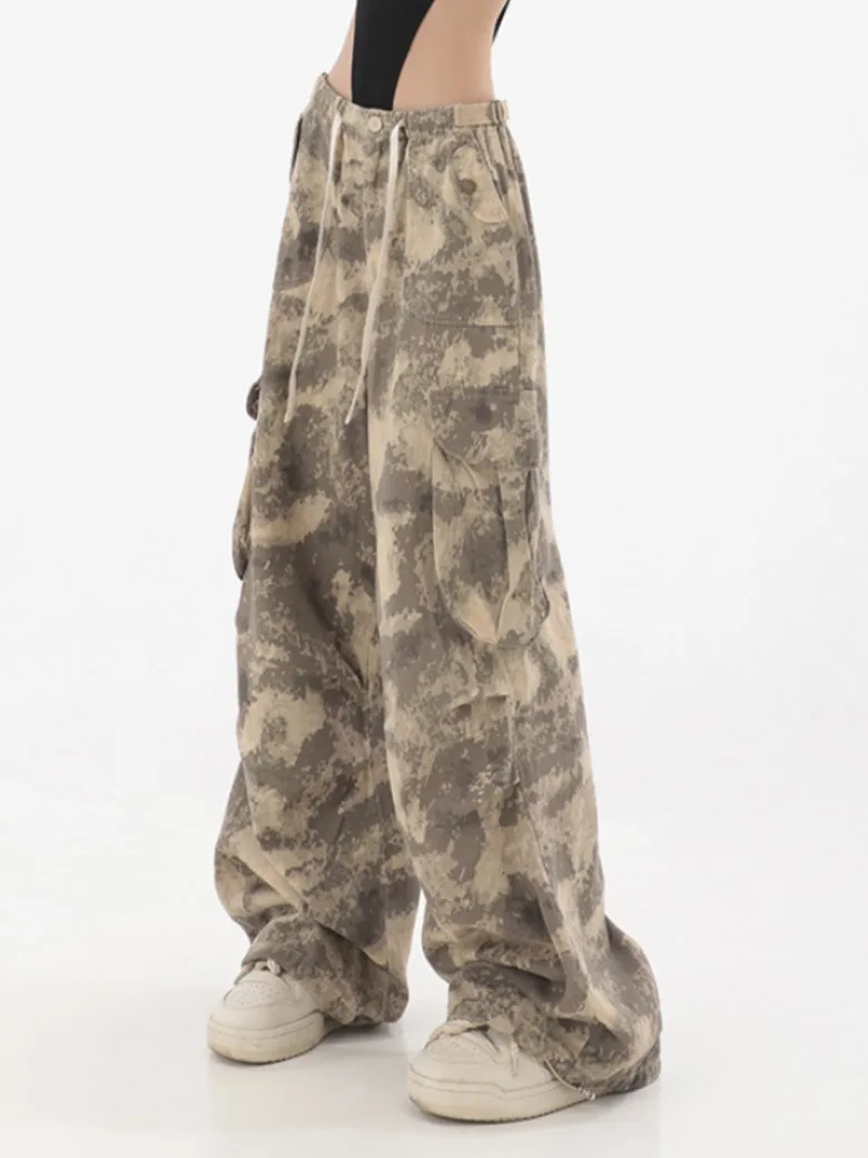 WCFCX STUDIO Vintage Y2K Camouflage Design Parachute Cargo Pants for Women Oversize 90S Korean Pants Drawstring Sweatpants
WCFCX STUDIO Vintage Y2K Camouflage Design Parachute Cargo Pants for Women Oversize 90S Korean Pants Drawstring Sweatpants
