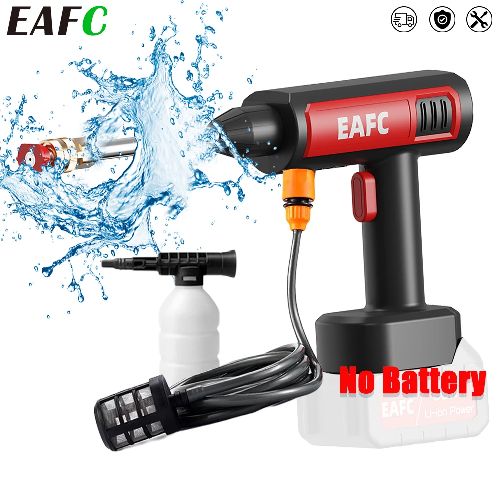 EAFC Беспроводная мойка высокого давления Автомобильный водяной пистолет 60 бар Распылительный очиститель Насос Пеногенератор Пистолет для мытья аккумуляторов Makita
EAFC Беспроводная мойка высокого давления Автомобильный водяной пистолет 60 бар Распылительный очиститель Насос Пеногенератор Пистолет для мытья аккумуляторов Makita