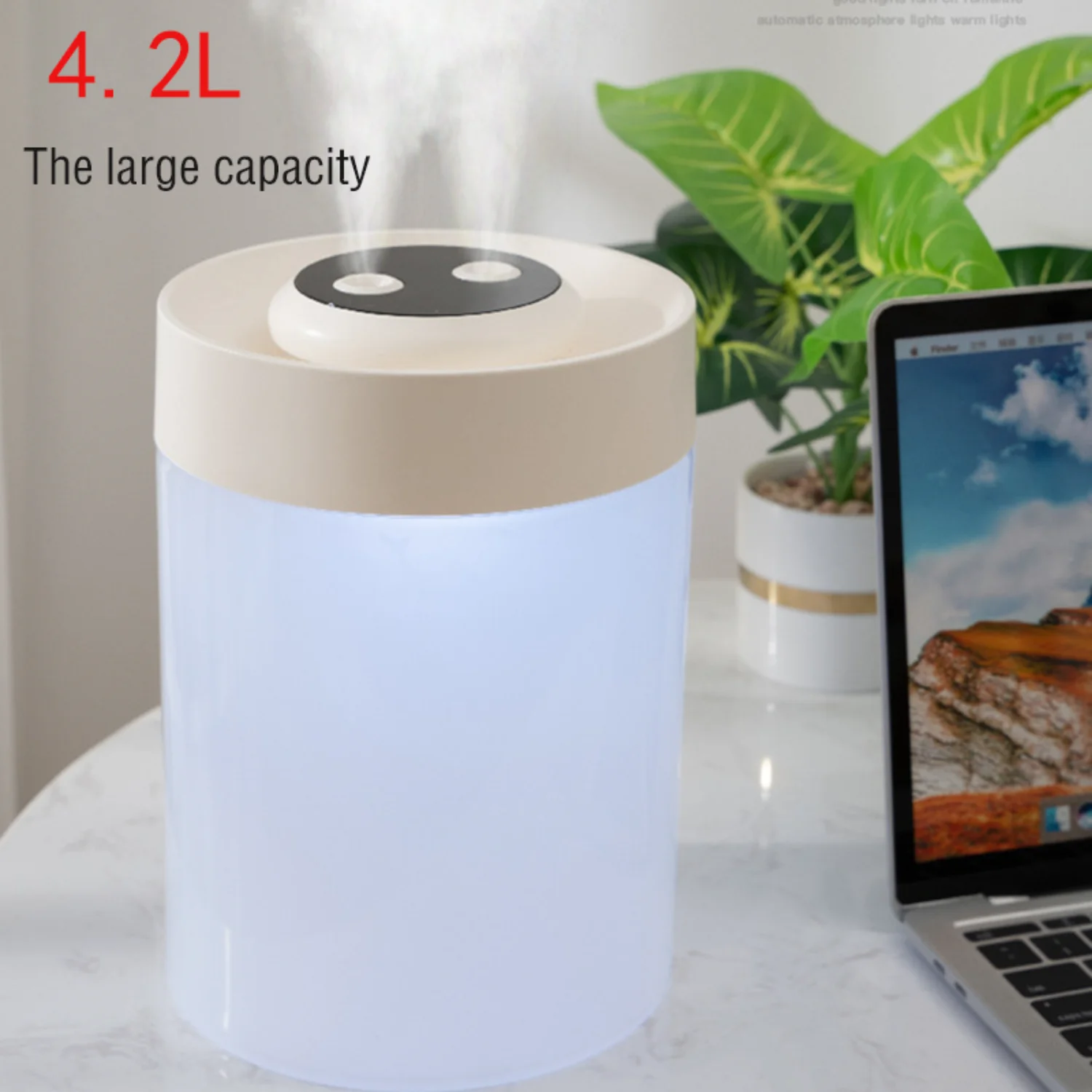 Double Nozzle 1.06gal USB Air Humidifier LED Cool Mist Commercial Appliance for Teacher's Day, Halloween, Christmas, Wedding, Bi
Double Nozzle 1.06gal USB Air Humidifier LED Cool Mist Commercial Appliance for Teacher's Day, Halloween, Christmas, Wedding, Bi