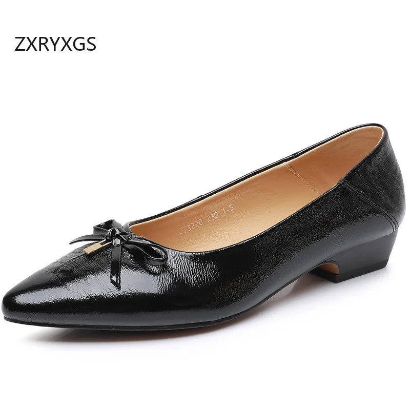 ZXRYXGS Premium Real Leather Bow Pointed Women Flats 2025 New Comfortable Shallow Mouth Single Shoe Ladies' Trendy Shoes Flat
ZXRYXGS Premium Real Leather Bow Pointed Women Flats 2025 New Comfortable Shallow Mouth Single Shoe Ladies' Trendy Shoes Flat