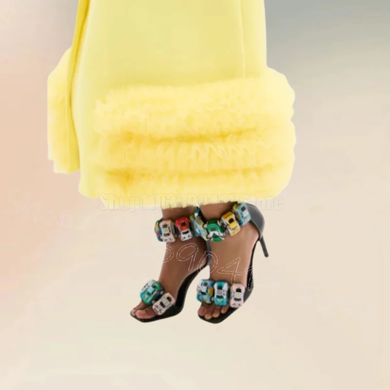 Colorful Crystal Decor Open Toe Sandals Ankle Buckle Strap Women Shoes Thin High Heels Fashion Banquet 2026 Zapatos Para Mujere
Colorful Crystal Decor Open Toe Sandals Ankle Buckle Strap Women Shoes Thin High Heels Fashion Banquet 2026 Zapatos Para Mujere