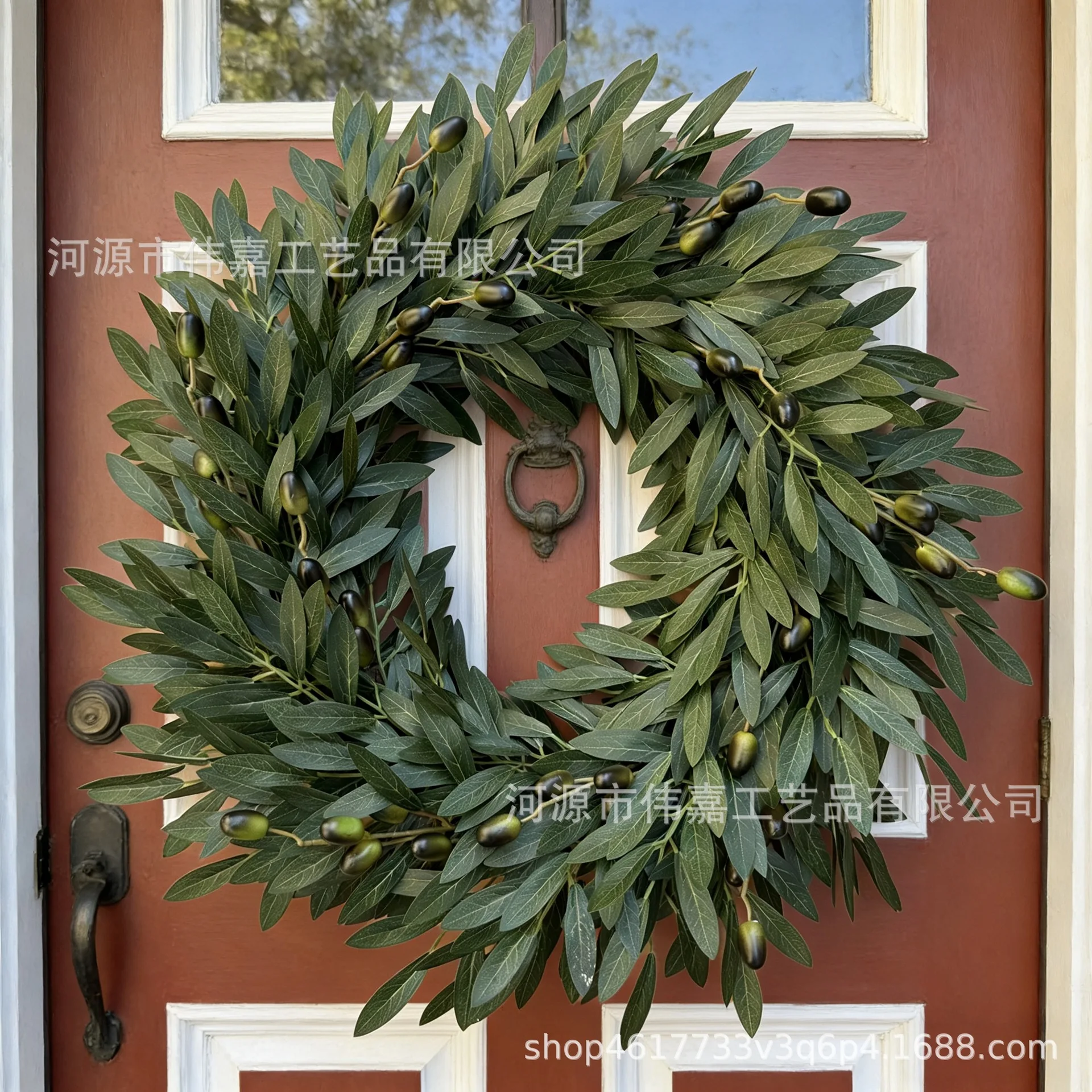 Cross-border Amazon New Olive Simulation Wreath Spring Summer Valentine's Day Spring Decorations Hotel Restaurant Door Hanging
Cross-border Amazon New Olive Simulation Wreath Spring Summer Valentine's Day Spring Decorations Hotel Restaurant Door Hanging