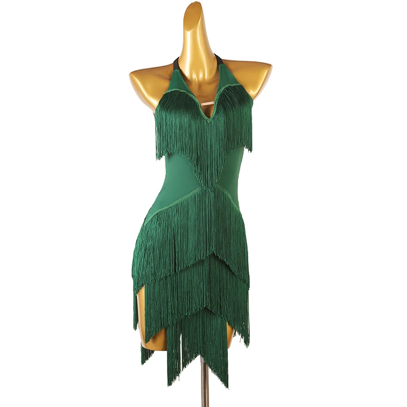 2023 New Latin Dance Dress Women Competition Adults Tassel Clothes Rumba Chacha Performance Stage Wear Costumes
2023 New Latin Dance Dress Women Competition Adults Tassel Clothes Rumba Chacha Performance Stage Wear Costumes