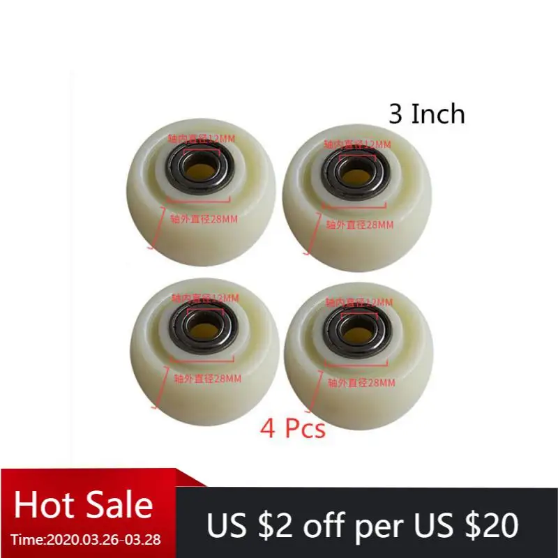 4 Packs 3 Inch White Nylon Single Wheel Wear Resistant Cart Double Bearing Caster
4 Packs 3 Inch White Nylon Single Wheel Wear Resistant Cart Double Bearing Caster