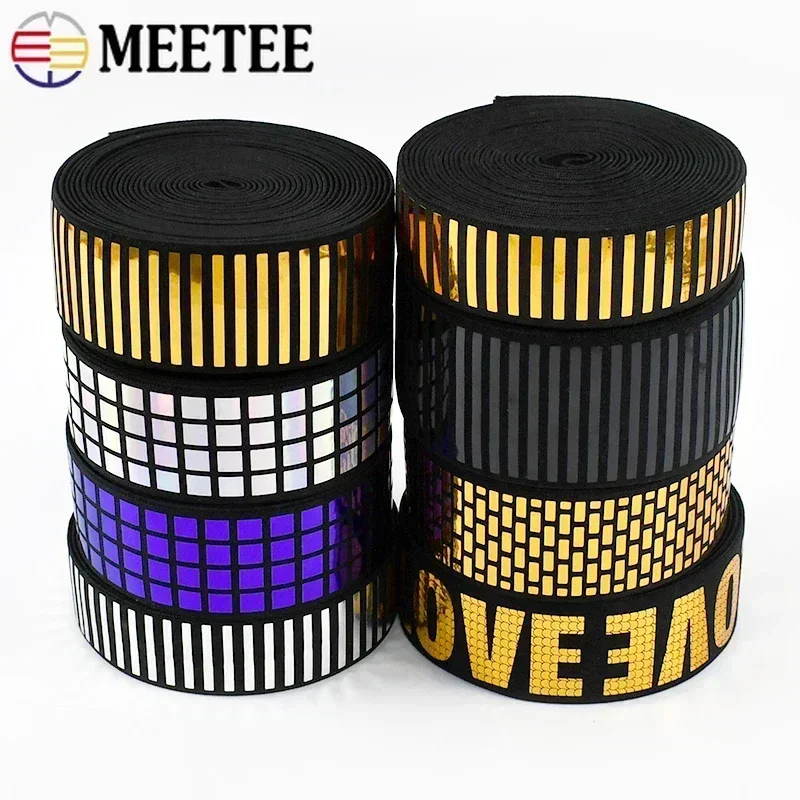 2/5Y 15-50mm Sequins Elastic Bands for Sewing Garment Trousers Reflective Stretch Rubber Band Belt Elasticity Tape Srping Ribbon
2/5Y 15-50mm Sequins Elastic Bands for Sewing Garment Trousers Reflective Stretch Rubber Band Belt Elasticity Tape Srping Ribbon