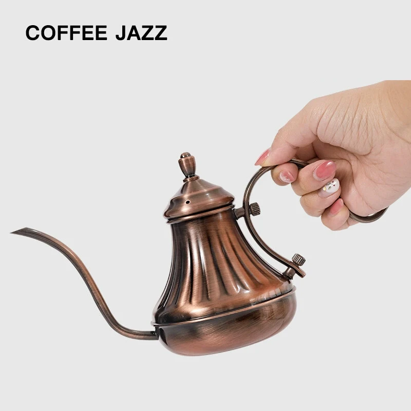 COFFEE JAZZ Royal Stainless Steel Turkish Coffee Pot Vintage Gooseneck Kettle Retro Stovetop Pour Over Brewer Tea Coffeeware
COFFEE JAZZ Royal Stainless Steel Turkish Coffee Pot Vintage Gooseneck Kettle Retro Stovetop Pour Over Brewer Tea Coffeeware