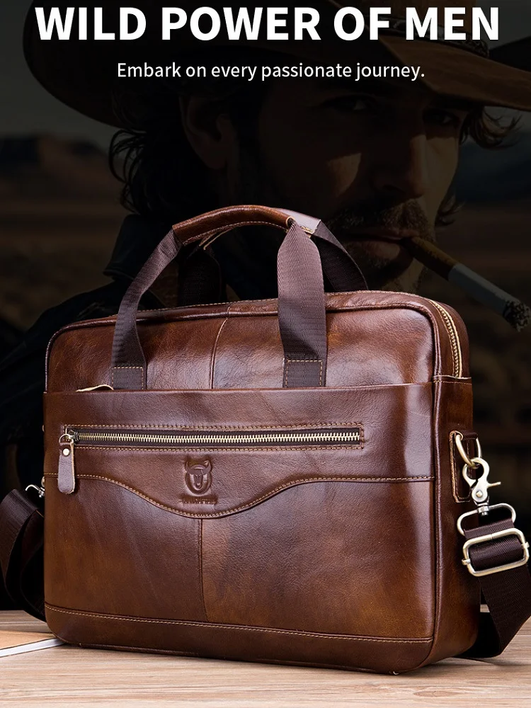 Men's Laptop Briefcase Genuine Leather Shoulder Bag First layer Cowhide Business Crossbody bag Men commuter Messenger Bag
Men's Laptop Briefcase Genuine Leather Shoulder Bag First layer Cowhide Business Crossbody bag Men commuter Messenger Bag