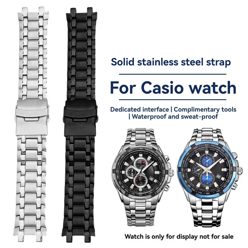 EF-539 Ремешок для часов Браслет из нержавеющей стали для серии Casio Edifice 5118. | Регулируемая вогнуто-выпуклая застежка | Прочный металлический ремешок
EF-539 Ремешок для часов Браслет из нержавеющей стали для серии Casio Edifice 5118. | Регулируемая вогнуто-выпуклая застежка | Прочный металлический ремешок