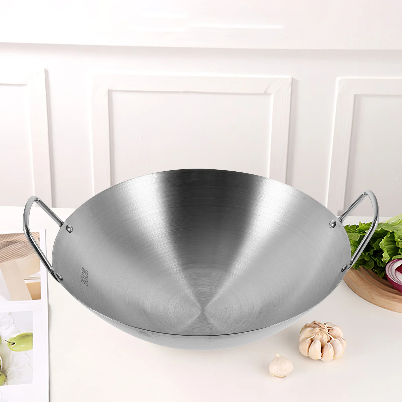 Ramen Pot Stainless Steel Wok Outdoor Fryer Kitchen Utensils Stove with Double Handle
Ramen Pot Stainless Steel Wok Outdoor Fryer Kitchen Utensils Stove with Double Handle