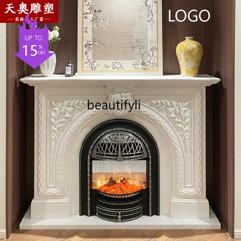 French Fireplace Living Room Decoration Natural Marble White Marble Ornament Stone Carving Fireplace
French Fireplace Living Room Decoration Natural Marble White Marble Ornament Stone Carving Fireplace