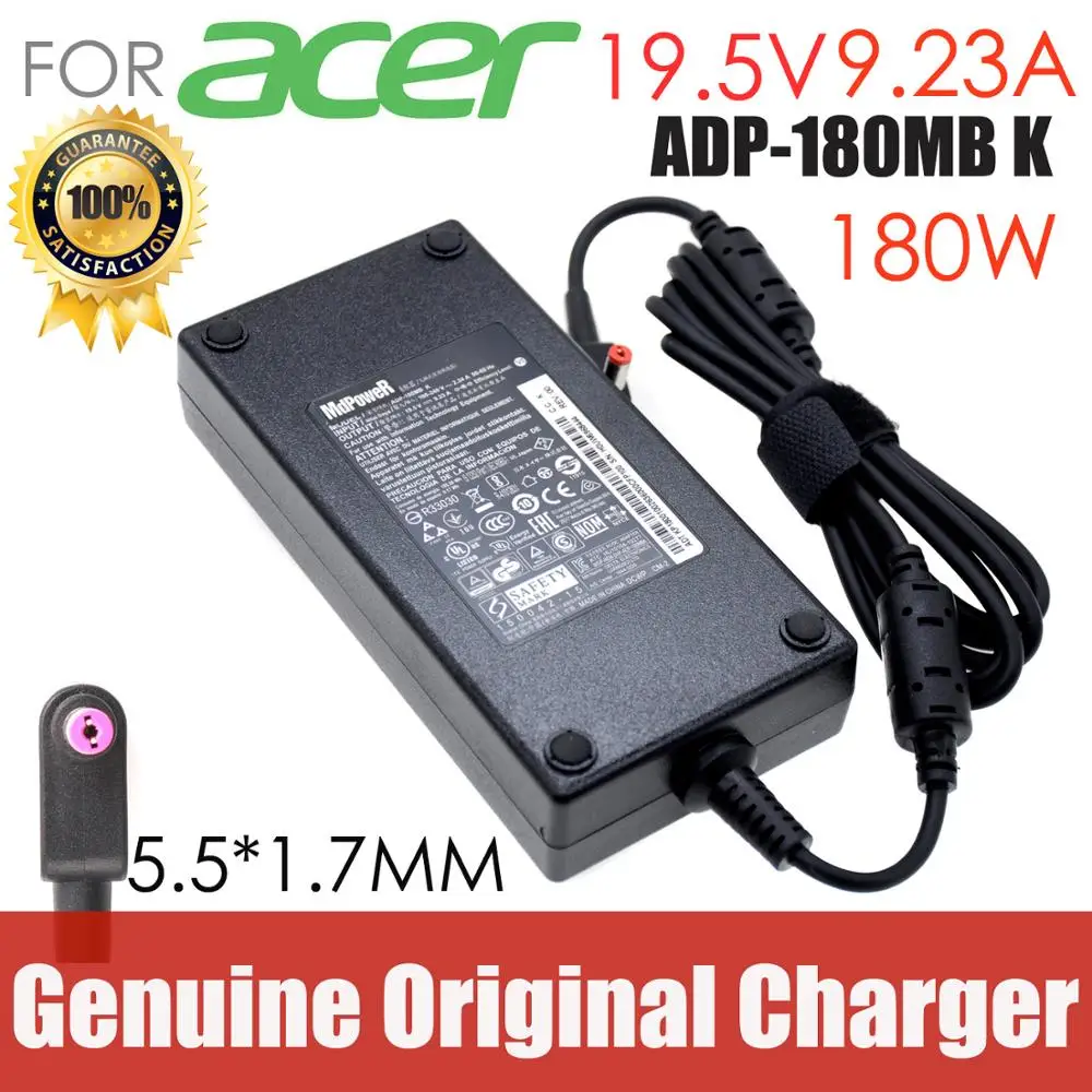 Original For ACER 19.5V 9.23A 180W laptop AC adapter charger Aspire V15 Nitro VN7-593 VN7-593G VN7-793G G900-757W ADP-180MB K
Original For ACER 19.5V 9.23A 180W laptop AC adapter charger Aspire V15 Nitro VN7-593 VN7-593G VN7-793G G900-757W ADP-180MB K