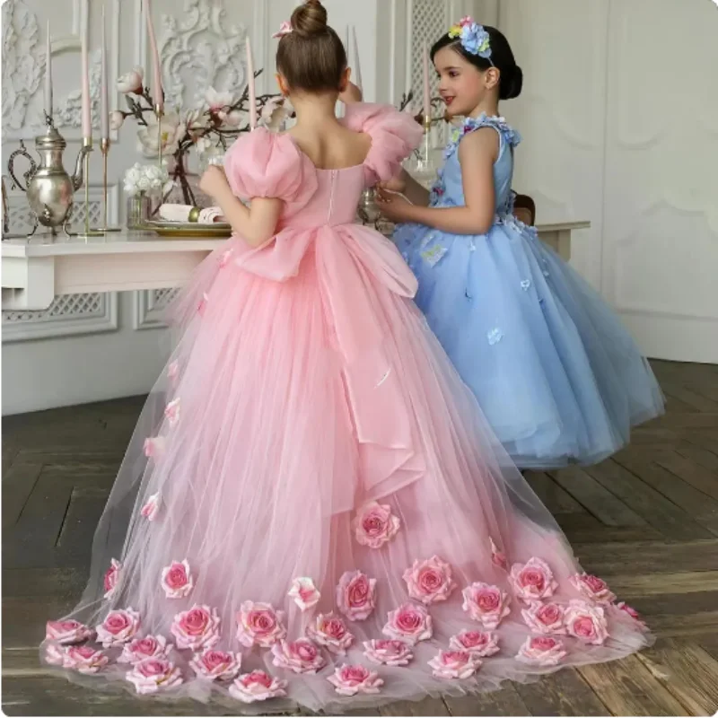 Elegant Arabic Pink Flower Girl Dress with 3D Flowers Dubai Baby Kids Princess Birthday Wedding Party Holiday Gowns 2024
Elegant Arabic Pink Flower Girl Dress with 3D Flowers Dubai Baby Kids Princess Birthday Wedding Party Holiday Gowns 2024