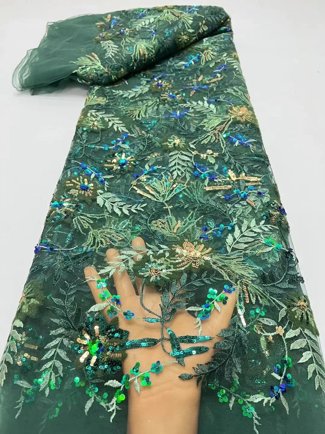 Green High Quality Embroidery African Nigerian Tulle Lace Fabric Party Dress French Sequins Lace Fabric For Sewing Wedding Women
Green High Quality Embroidery African Nigerian Tulle Lace Fabric Party Dress French Sequins Lace Fabric For Sewing Wedding Women