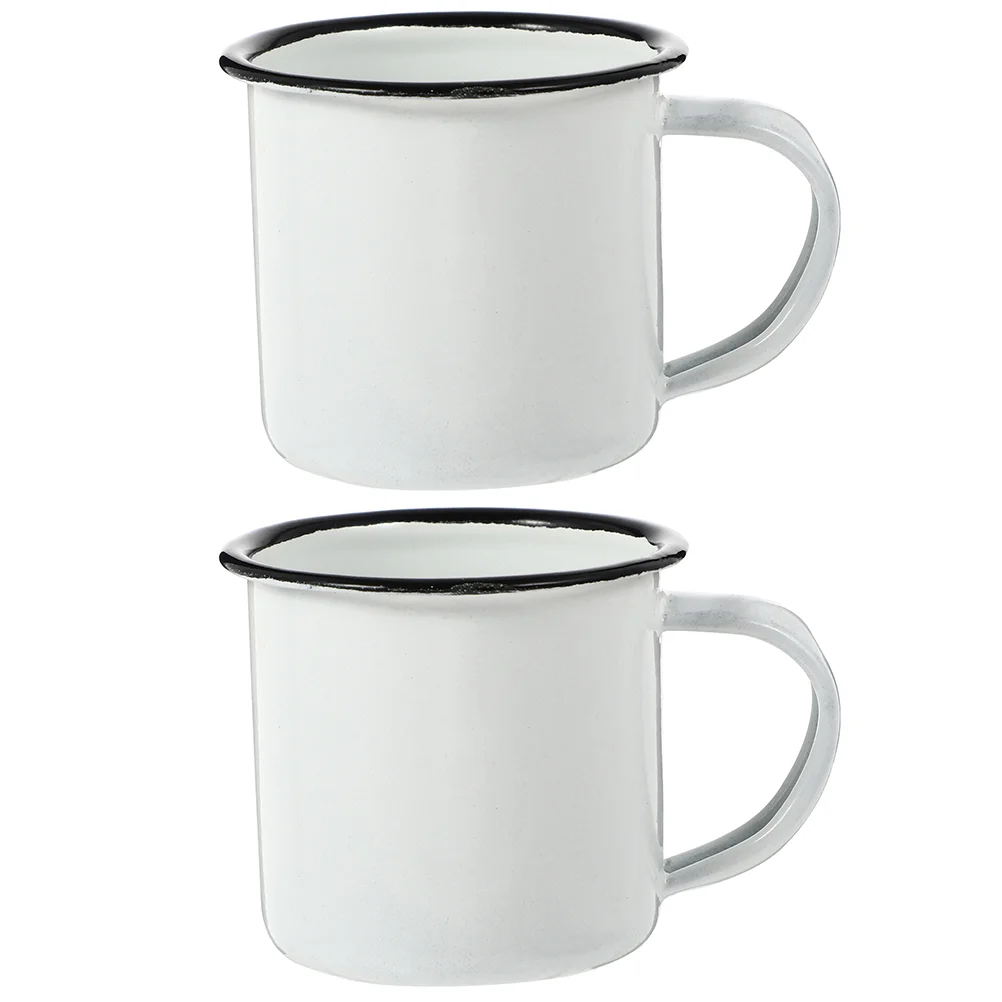 2 Pcs Enamel Water Cup Retro Style Kitchen Barware Enamel Mug for Coffee Tea Milk Soup Hot Coco Stable Base Easy to Use
2 Pcs Enamel Water Cup Retro Style Kitchen Barware Enamel Mug for Coffee Tea Milk Soup Hot Coco Stable Base Easy to Use