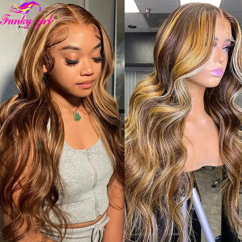 4/27 Highlight Lace Front Wigs Body Wave Highlight Human Hair Wigs Ombre 13x4 13x6 Lace Frontal Brazilian Transparent Lace Wigs
4/27 Highlight Lace Front Wigs Body Wave Highlight Human Hair Wigs Ombre 13x4 13x6 Lace Frontal Brazilian Transparent Lace Wigs