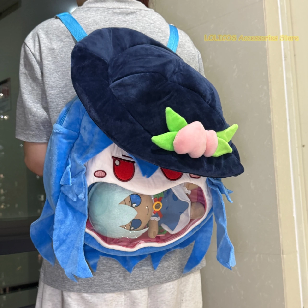 Anime Hinanawi Tenshi Game Touhou Project Cosplay Cute Plush Itabag Transparent Backpack Messenger Shoulders Bag Student
Anime Hinanawi Tenshi Game Touhou Project Cosplay Cute Plush Itabag Transparent Backpack Messenger Shoulders Bag Student