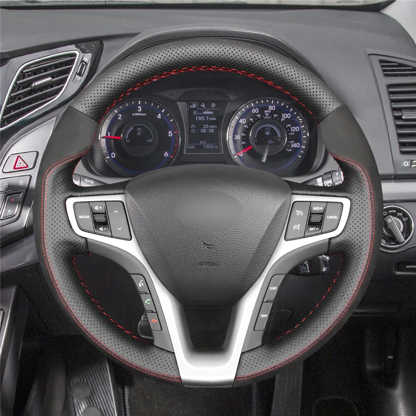 DIY Black Genuine Leather Car Steering Wheel Cover For Hyundai I40 2011 2012 2013 2014 2015 2016 2017 2018-2020 Car Accessories
DIY Black Genuine Leather Car Steering Wheel Cover For Hyundai I40 2011 2012 2013 2014 2015 2016 2017 2018-2020 Car Accessories